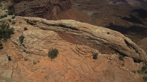 Mesa Arch Aerial Stock Footage 41713472