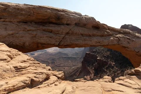 Mesa Arch in Canyonlands National Park Utah Stock Photos