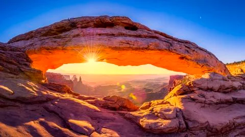 Mesa Arch Panorama Stock Photos