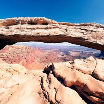 Mesa arch square Stock Photos