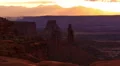 Mesa Arch Sunrise 15 Pan R Canyonlands Utah USA HD Footage