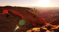 Mesa Arch Sunrise 19 Tilt Up Canyonlands Utah USA HD Footage