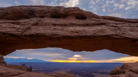 Mesa Arch Sunrise Timelapse 4k Stock Footage 47120463