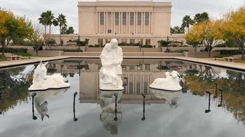 Mesa Arizona Temple Video stock 326085124