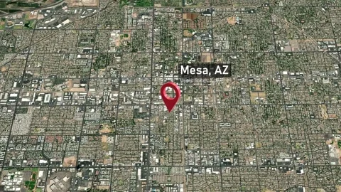 Mesa City Map Zoom AZ USA From Space Stock Video Pond5   Mesa City Map Zoom Az Footage 240309184 Iconl 