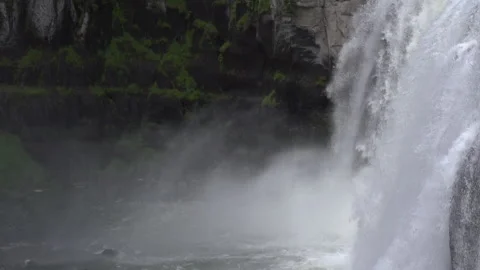 Mesa Falls Waterfall Stock Footage 199706338
