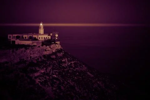 Mesa Roldan lighthouse, Cabo de Gata, Spain Stock Photos