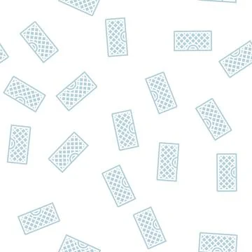 Mesh basket glyph seamless pattern Stock Illustration