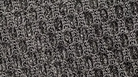 Mesh black polymer structure, rotating, turning 스톡 동영상 240653059