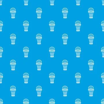 Mesh bucket pattern seamless blue Stock Illustration