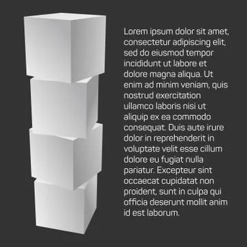 Mesh Cubes elements. イラスト素材