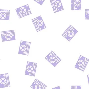 Mesh with different data glyph vector seamless pattern 스톡 일러스트