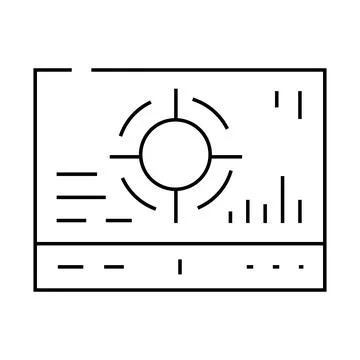 Mesh with different data line icon vector illustration Stockillustratie