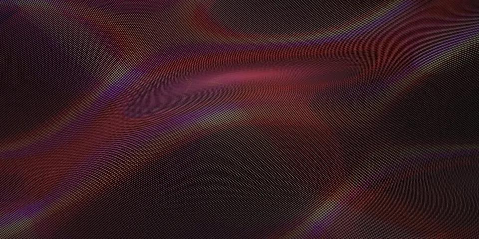 Mesh digital wave technology background Shiny reflective surface 3D illustrat Illustrazione stock