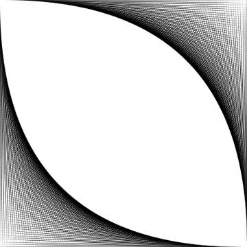Mesh, grid spreading from corner. fine texture of intersecting lines. Stockillustratie