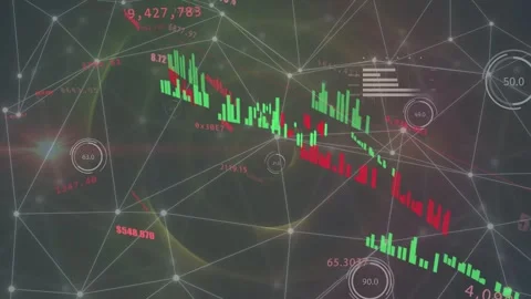 Mesh opening causing candles forming diagonal, HUD sliding and numbers pulsing Stock Footage 334788113