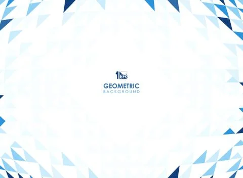 Mesh pattern of blue triangle geometric background. Illustrazione stock