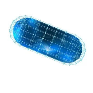 Mesh polygonal background. Scope of lines and dots. Ball of the lines connected Stock-Illustration