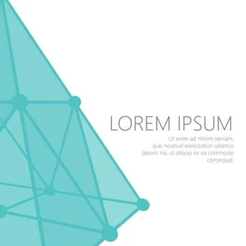 Mesh polygonal background. Scope of lines and dots. Ball of the lines connected Illustrazione stock