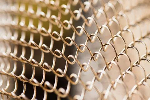 Mesh rabitz , texture of weaving mesh network link. Close up of a fence. barrier Stock Photos