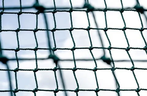 Mesh rope knot close up Stock Photos