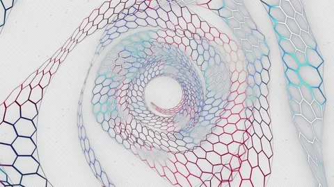 Mesh spiral Stock Footage 185691839