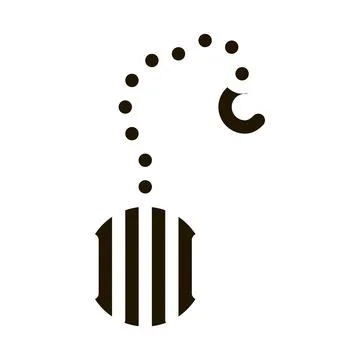 Mesh spoon for filtering tea icon Vector Glyph Illustration 스톡 일러스트