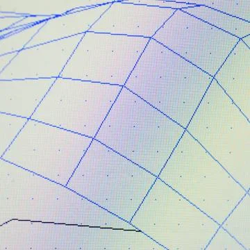 Mesh surface plot Stock Photos