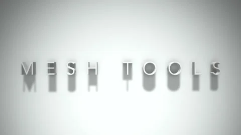 Mesh tools 3D title animation with shadows on a white background Vídeos de archivo 297012136