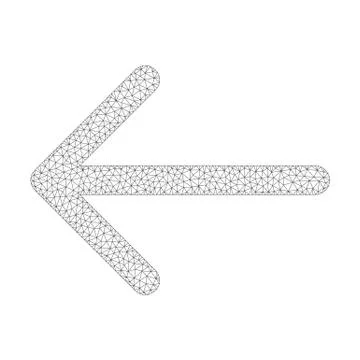Mesh Vector Arrow Left Icon Ilustración de archivo