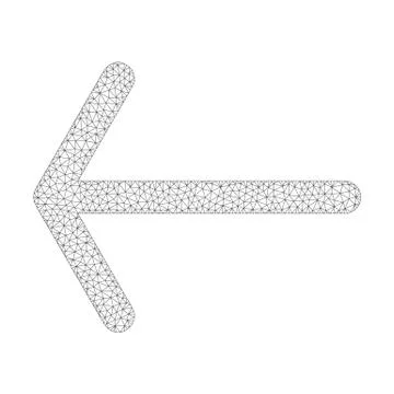 Mesh Vector Arrow Left Icon Ilustración de archivo