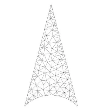 Mesh Vector Arrowhead Up Icon Stock Illustration
