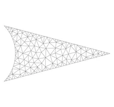 Mesh Vector Arrowhead Right Icon Stock Illustration