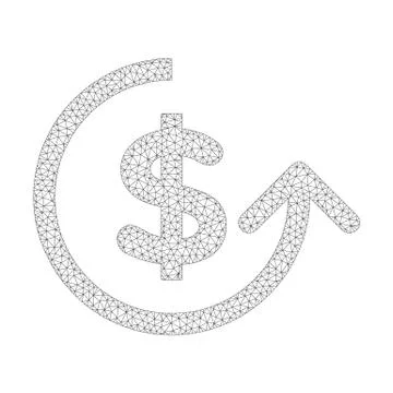 Mesh Vector Chargeback Icon Ilustración de archivo