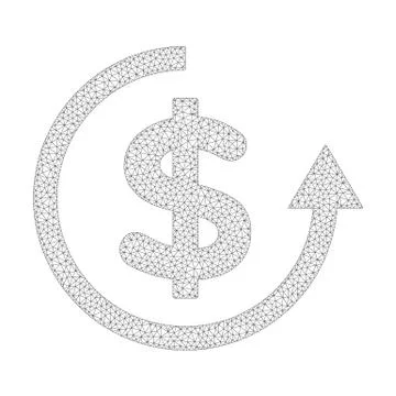 Mesh Vector Refund Icon Ilustración de archivo