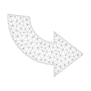 Mesh Vector Rotate Ccw Icon Illustrazione stock