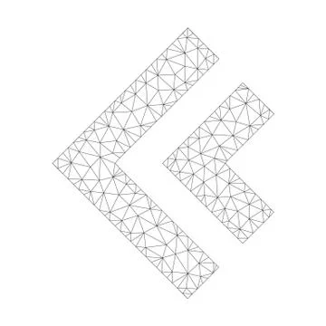 Mesh Vector Shift Left Icon Ilustración de archivo