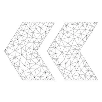 Mesh Vector Shift Left Icon Ilustración de archivo