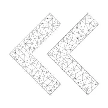 Mesh Vector Shift Left Icon Ilustración de archivo