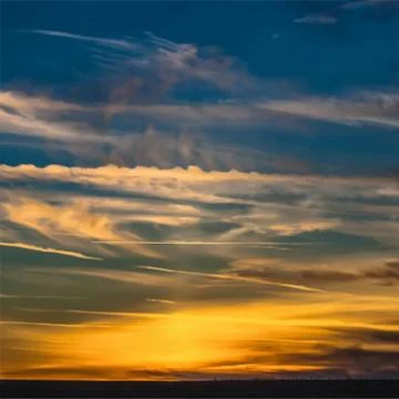 Mesh vector sunset sun orange sky nature Stock Illustration