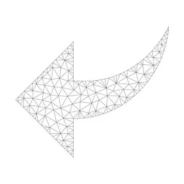 Mesh Vector Undo Icon Ilustración de archivo
