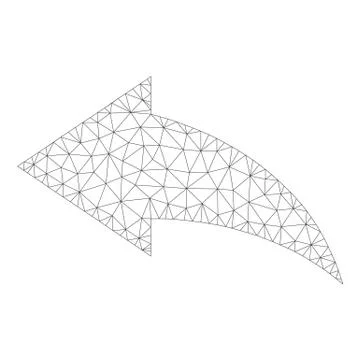 Mesh Vector Undo Icon Ilustración de archivo