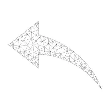 Mesh Vector Undo Icon Ilustración de archivo
