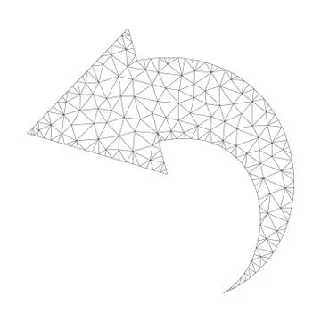 Mesh Vector Undo Icon Ilustración de archivo