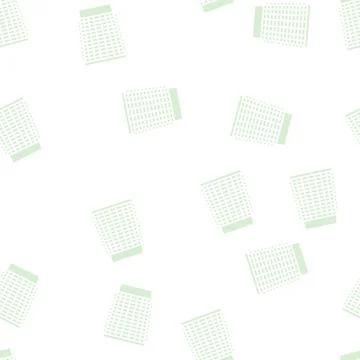 Mesh wastebasket trash glyph seamless pattern Stock Illustration