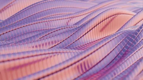 Mesh Waves: Undulating Grid Patterns in Soft Purple Иллюстрация