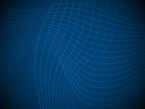 Mesh of wavy lines Stock Illustration