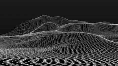 Mesh wire scenery Stock Illustration