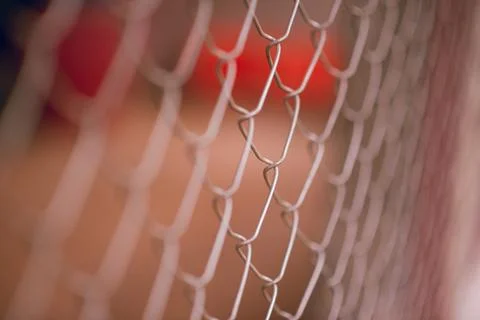 Mesh wire Took to make a text background image Stock Photos