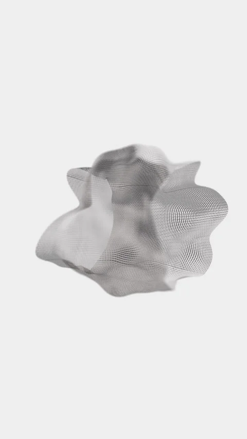 Mesh Wireframe Vert Displayed in Intricate Shapes and Varied Textures Stock Footage 320246115